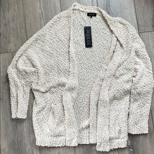 Cream textured cardigan